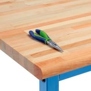 JOHN BOOS & CO Global Industrial„¢ Workbench Top, Maple Butcher Block Safety Edge, 60"W x 30"D x 1-3/4" Thick IST012-O-BN